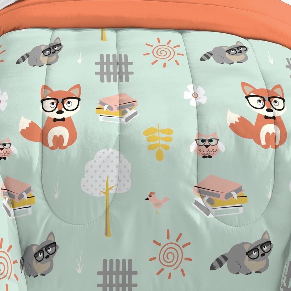 Lit double Dream Factory Woodland Friends dans un sac avec ensemble de draps