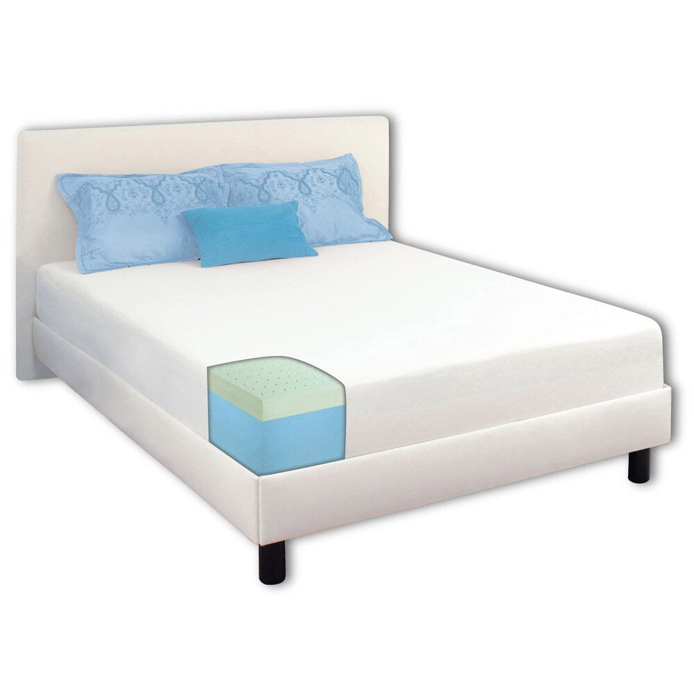 Matelas en mousse à mémoire de forme Dream Form Green Tea de 8 pouces, taille double