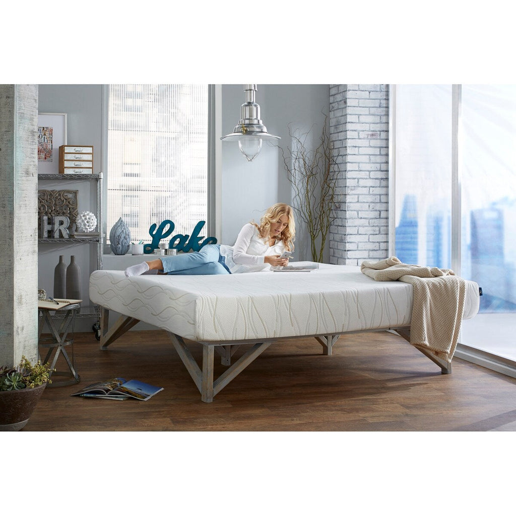 Matelas Dream Pro Restore Lunair 10 pouces en mousse à mémoire de forme gel pour lit king-size - Blanc