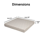 Matelas Dream Pro Restore Lunair 10 pouces en mousse à mémoire de forme gel pour lit king-size - Blanc