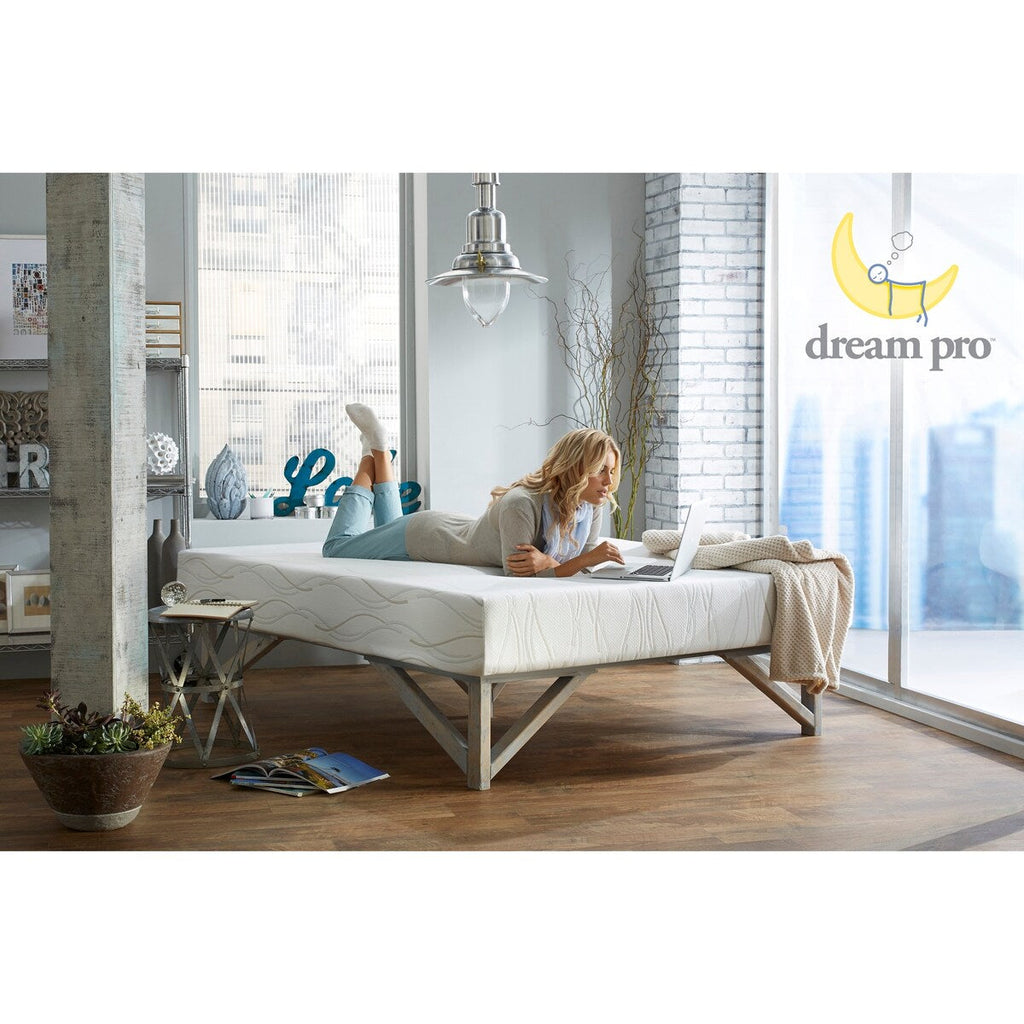 Matelas en mousse à mémoire de forme Dream Pro Restore Lunair de 10 pouces pour lit queen size