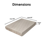 Matelas en mousse à mémoire de forme Dream Pro Restore Lunair de 10 pouces pour lit queen size