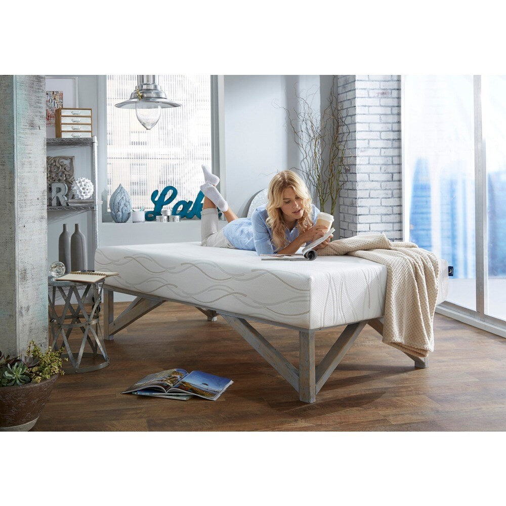 Matelas en mousse à mémoire de forme Dream Pro Restore Lunair 10 pouces pour lit simple