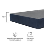 Matelas en mousse à mémoire de forme Dreamfoam Bedding Chill 12 Gel | RV King 70x74 | Fabriqué en Arizona