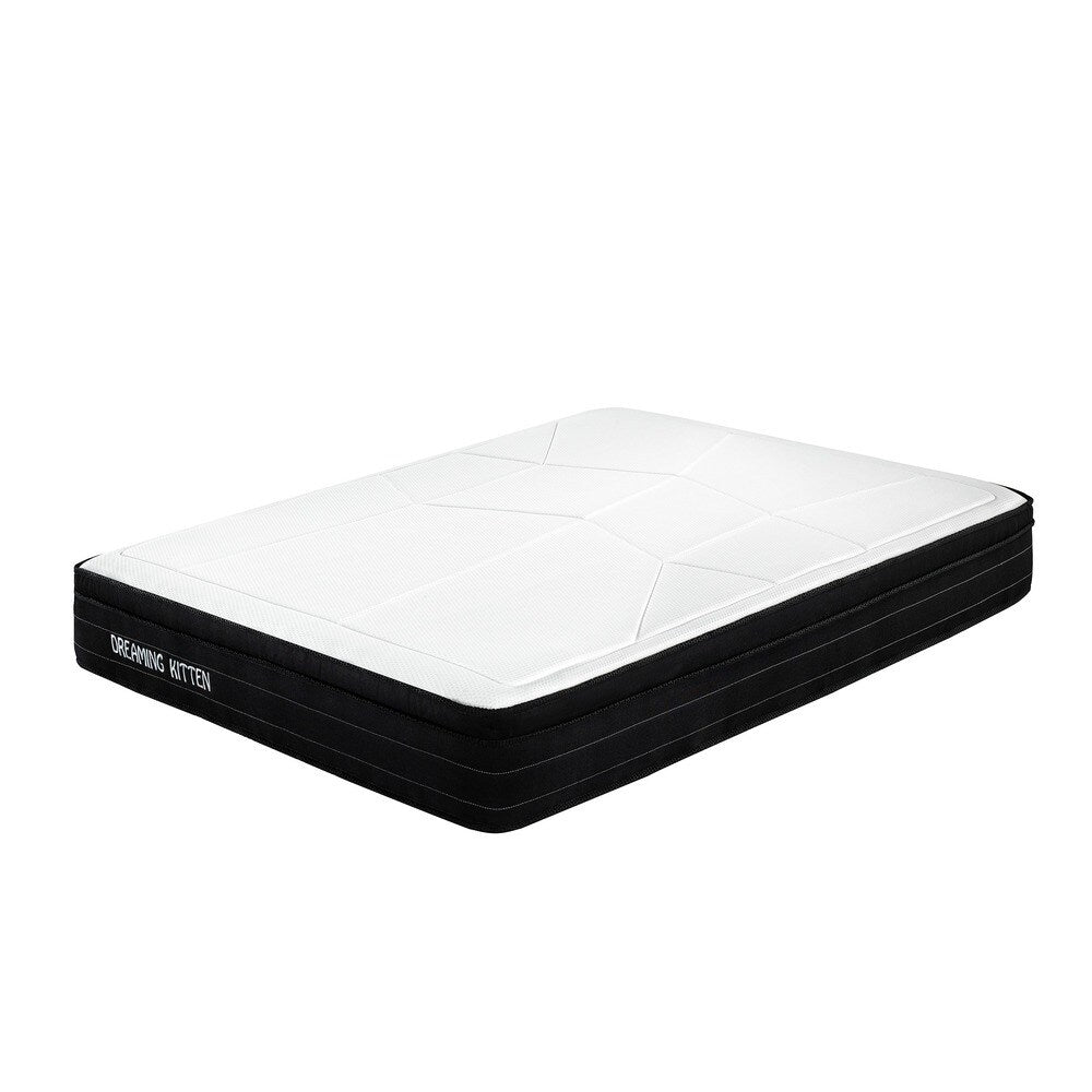 Matelas simple de 12 pouces en mousse à mémoire de forme et ressorts ensachés de la collection Euro Style