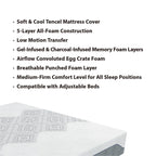 Matelas Dreamwave 12 pouces en mousse à mémoire de forme mi-ferme et rafraîchissante avec gel