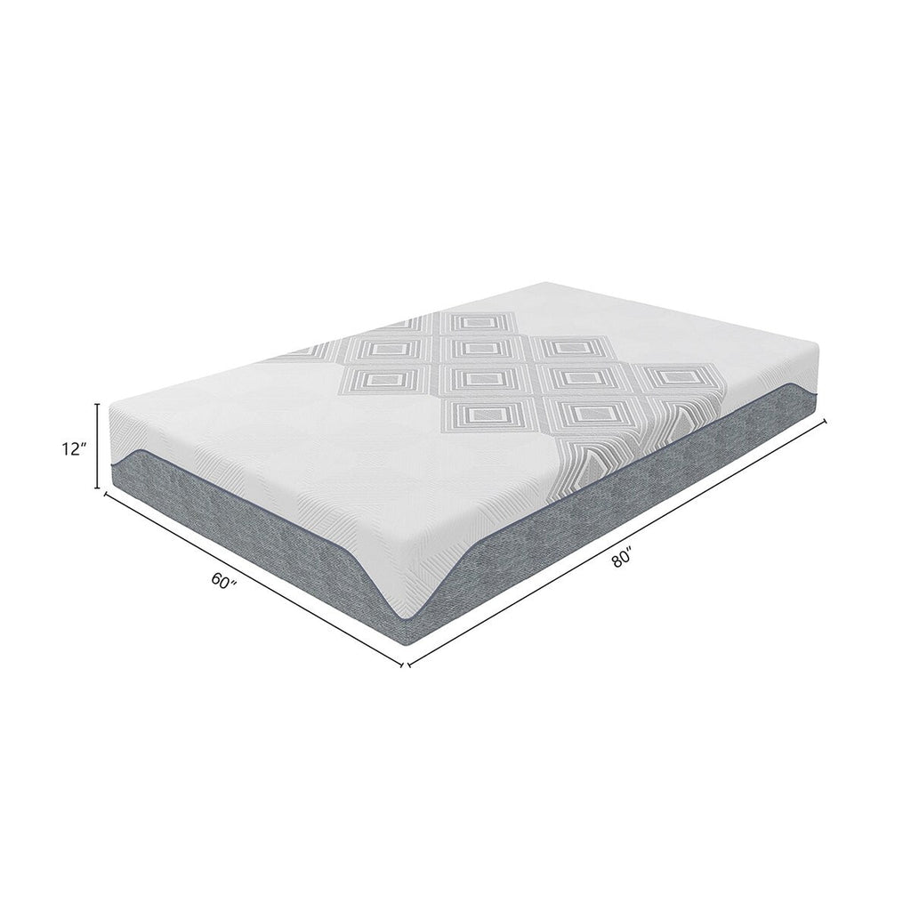 Matelas Dreamwave 12 pouces en mousse à mémoire de forme mi-ferme et rafraîchissante avec gel