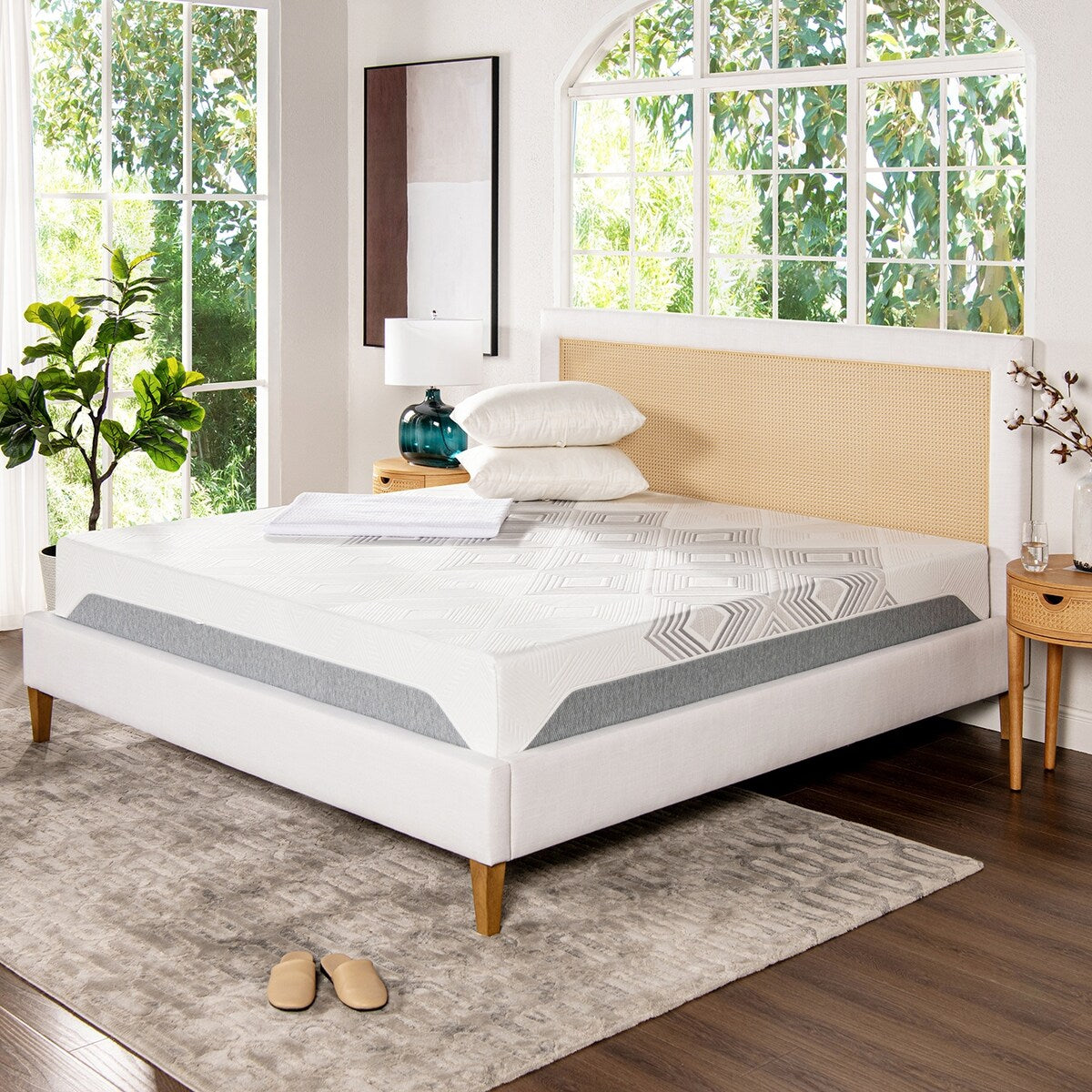 Matelas Dreamwave 12 pouces en mousse à mémoire de forme mi-ferme et rafraîchissante avec gel