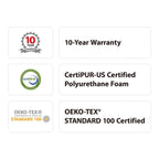 Matelas Dreamwave 12 pouces en mousse à mémoire de forme mi-ferme et rafraîchissante avec gel