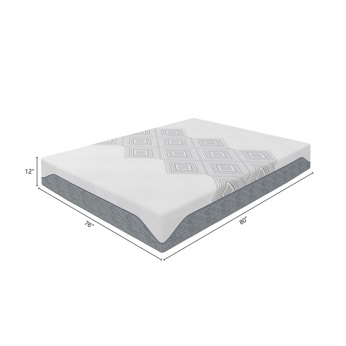 Matelas Dreamwave 12 pouces en mousse à mémoire de forme mi-ferme et rafraîchissante avec gel