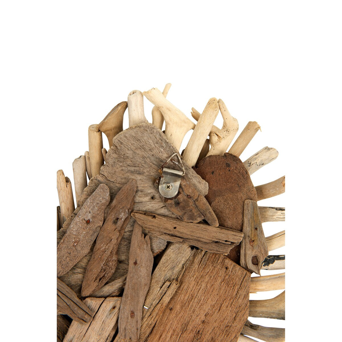 Décoration murale en bois flotté en forme de cœur