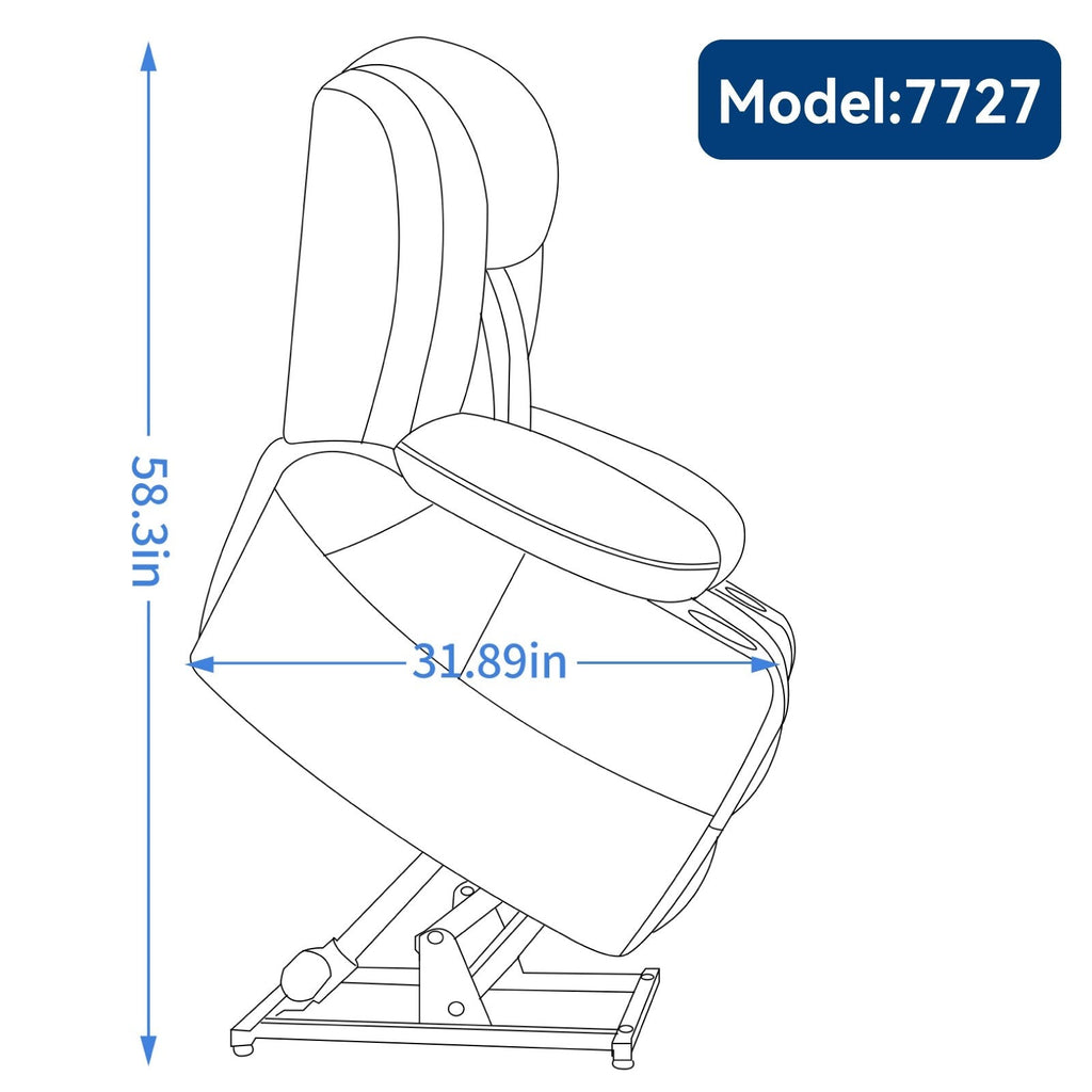 Fauteuil inclinable électrique à double moteur en similicuir pour adulte, canapé inclinable simple avec massage, chauffage lombaire et porte-gobelets