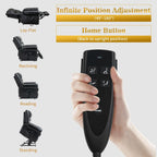 Fauteuils inclinables releveurs en cuir véritable à deux moteurs, chauffage massant et ports USB