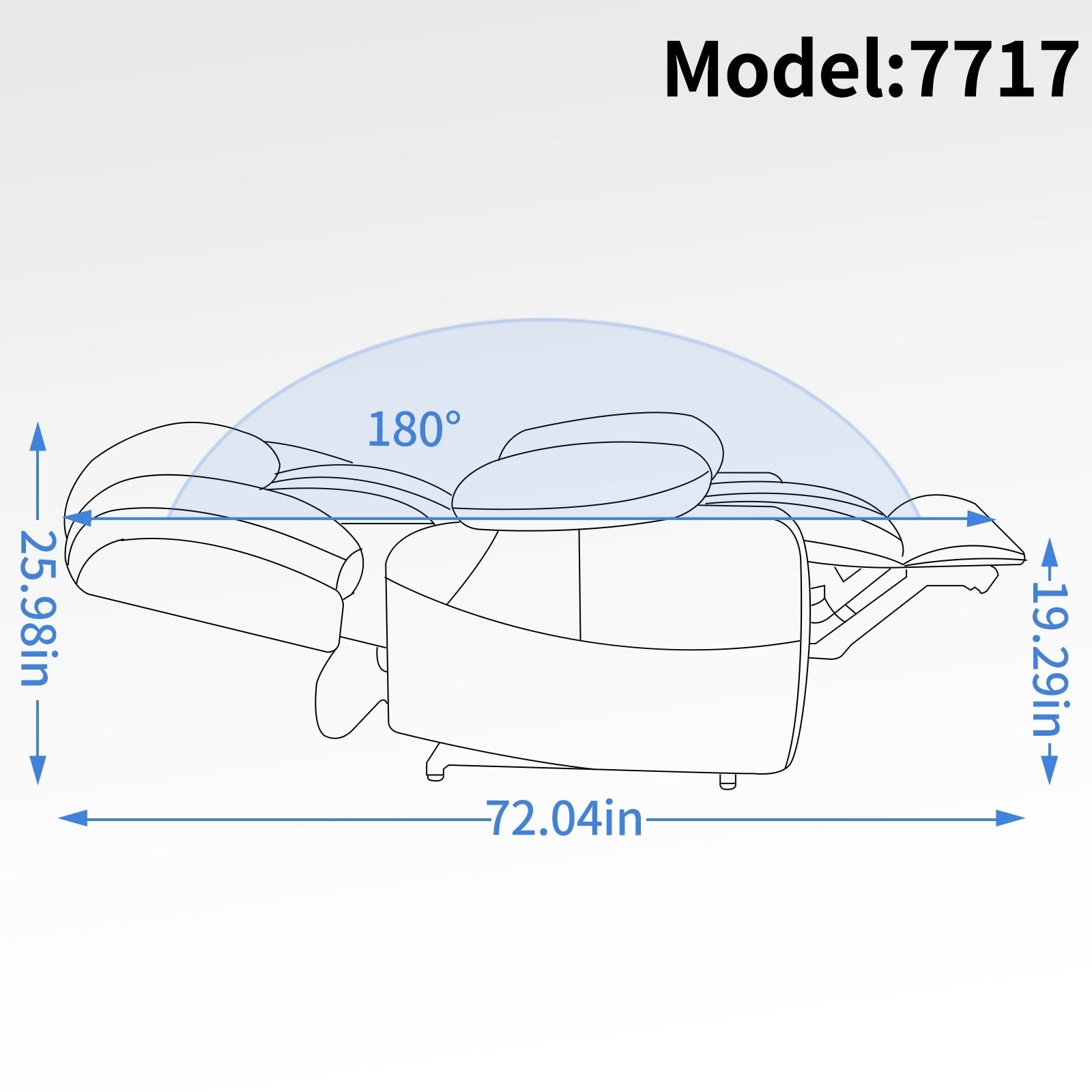 Fauteuil inclinable électrique à double moteur, position infinie, mécanisme de mouvement robuste avec massage et chauffage lombaire, porte-gobelets