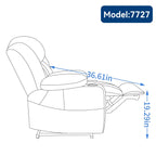 Fauteuil inclinable électrique à double moteur, position infinie, mécanisme de mouvement robuste avec massage et chauffage lombaire, porte-gobelets