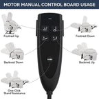 Fauteuil inclinable électrique à double moteur, positions infinies, avec massage par vibration à 8 points et chauffage lombaire, deux porte-gobelets