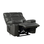Fauteuil inclinable électrique à double moteur avec massage, chauffage lombaire, poches latérales, support de téléphone réglable et porte-gobelets