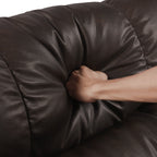 Fauteuil inclinable électrique à double moteur avec massage, chauffage lombaire, poches latérales, support de téléphone réglable et porte-gobelets