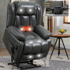 Fauteuil inclinable électrique à double moteur, massage thermique, télécommande