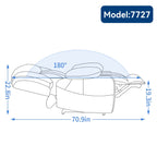 Fauteuil inclinable électrique à double moteur, avec massage 8 points et chauffage lombaire, porte-gobelets en acier inoxydable