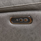 Fauteuil inclinable à double moteur avec pivot à 240°, fonction bascule, connectivité USB et appui-tête réglable