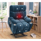 Fauteuil inclinable électrique OKIN à double moteur pour personnes âgées, inclinaison infinie de 105° à 180°, chauffage et massage avec 8 points de vibration