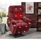 Fauteuil inclinable électrique OKIN à double moteur pour personnes âgées, inclinaison infinie de 105° à 180°, chauffage et massage avec 8 points de vibration