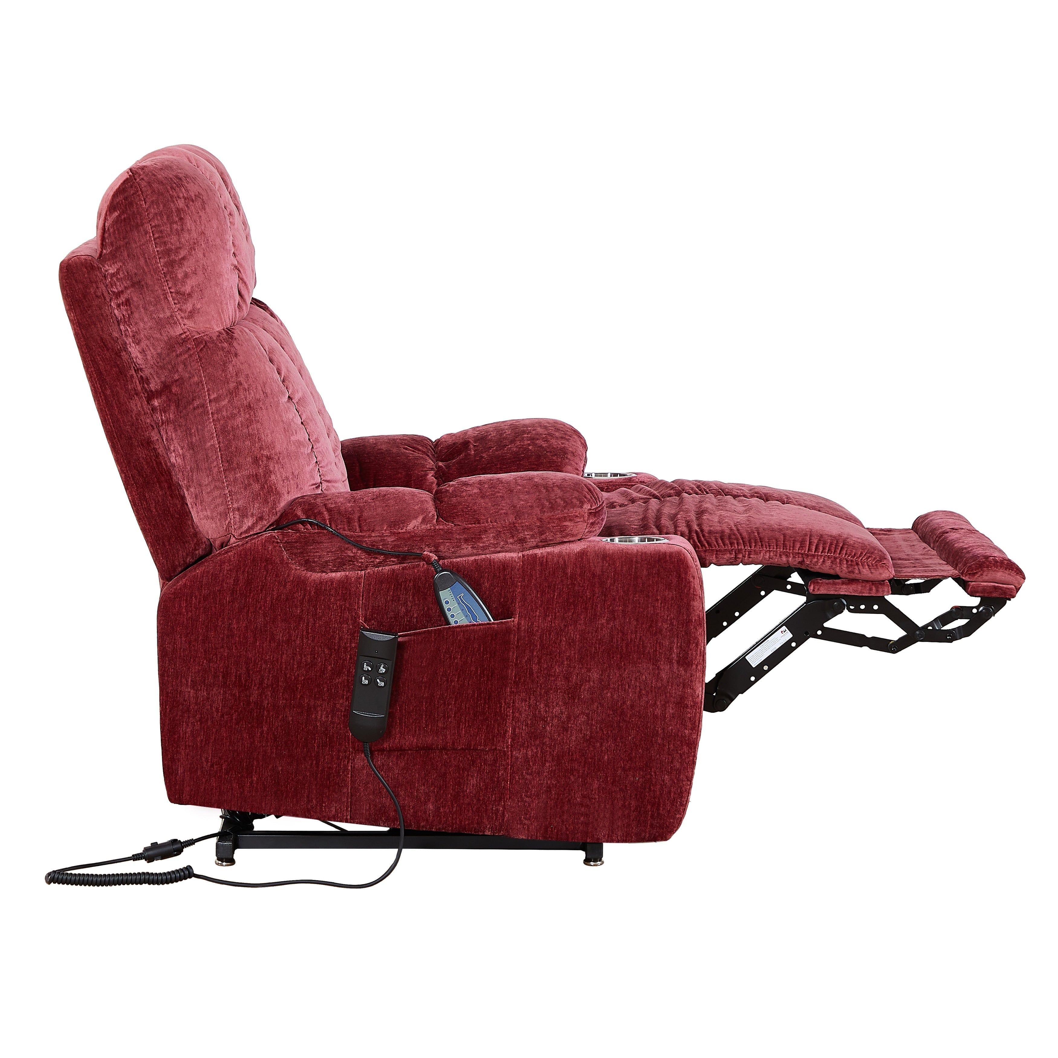 Fauteuil inclinable électrique OKIN à double moteur pour personnes âgées, inclinaison infinie de 105° à 180°, chauffage et massage avec 8 points de vibration