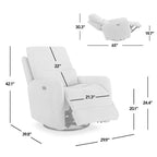 Fauteuil inclinable électrique pivotant Dublin 30