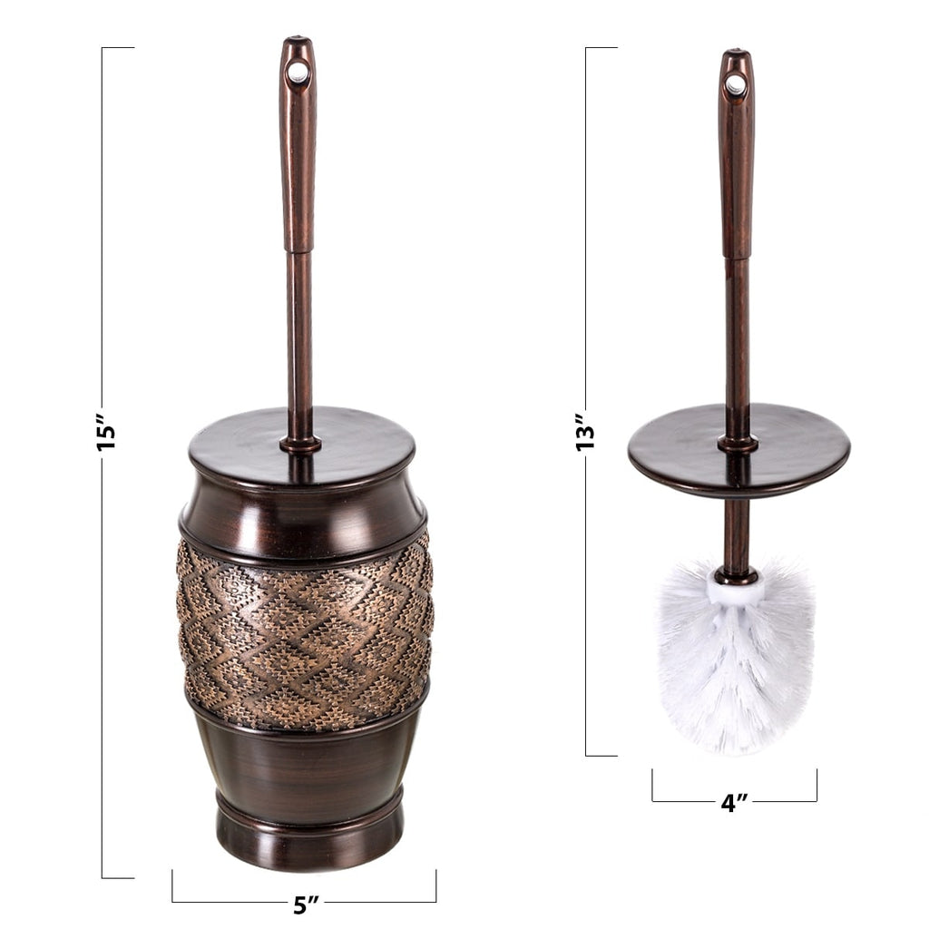 Ensemble d'accessoires de salle de bain Creative Scents Dublin Brown - 6 pièces