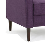 Fauteuil inclinable manuel Dupe, capitonné, polyester violet
