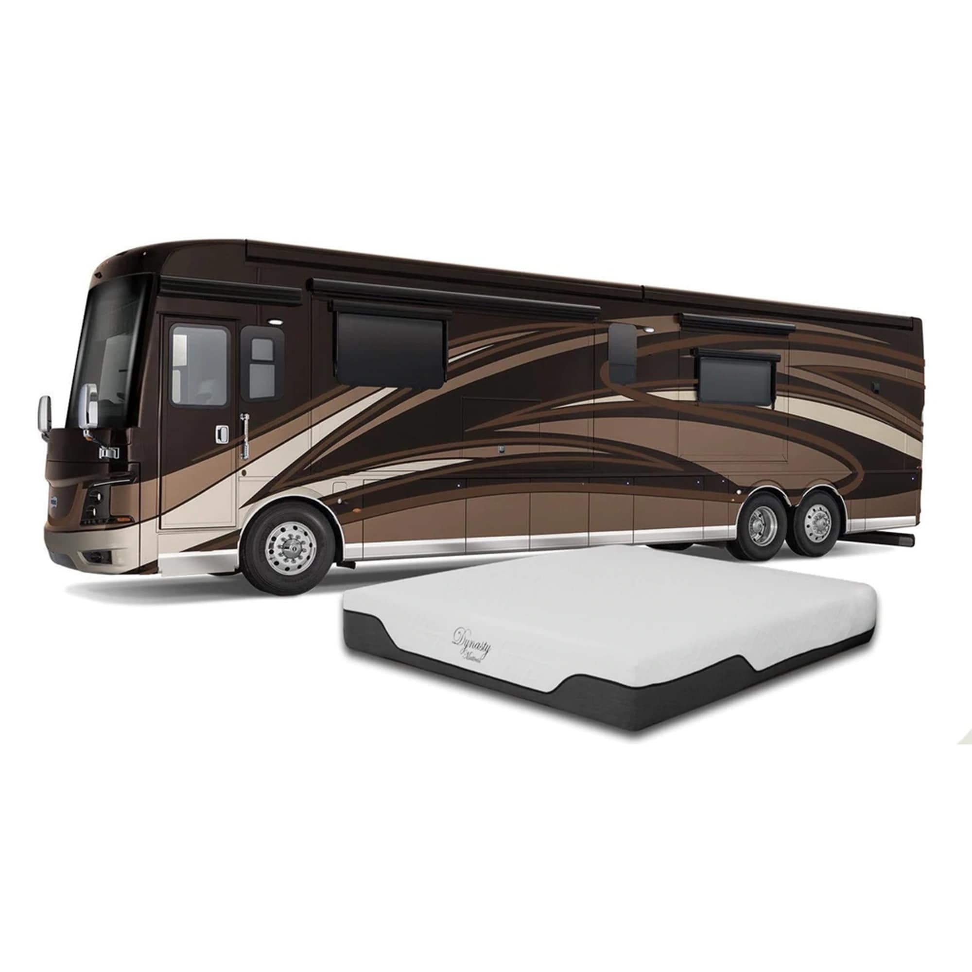 Matelas Dynasty 10 pouces CoolBreeze Gel Memory Foam RV King pour camping-car