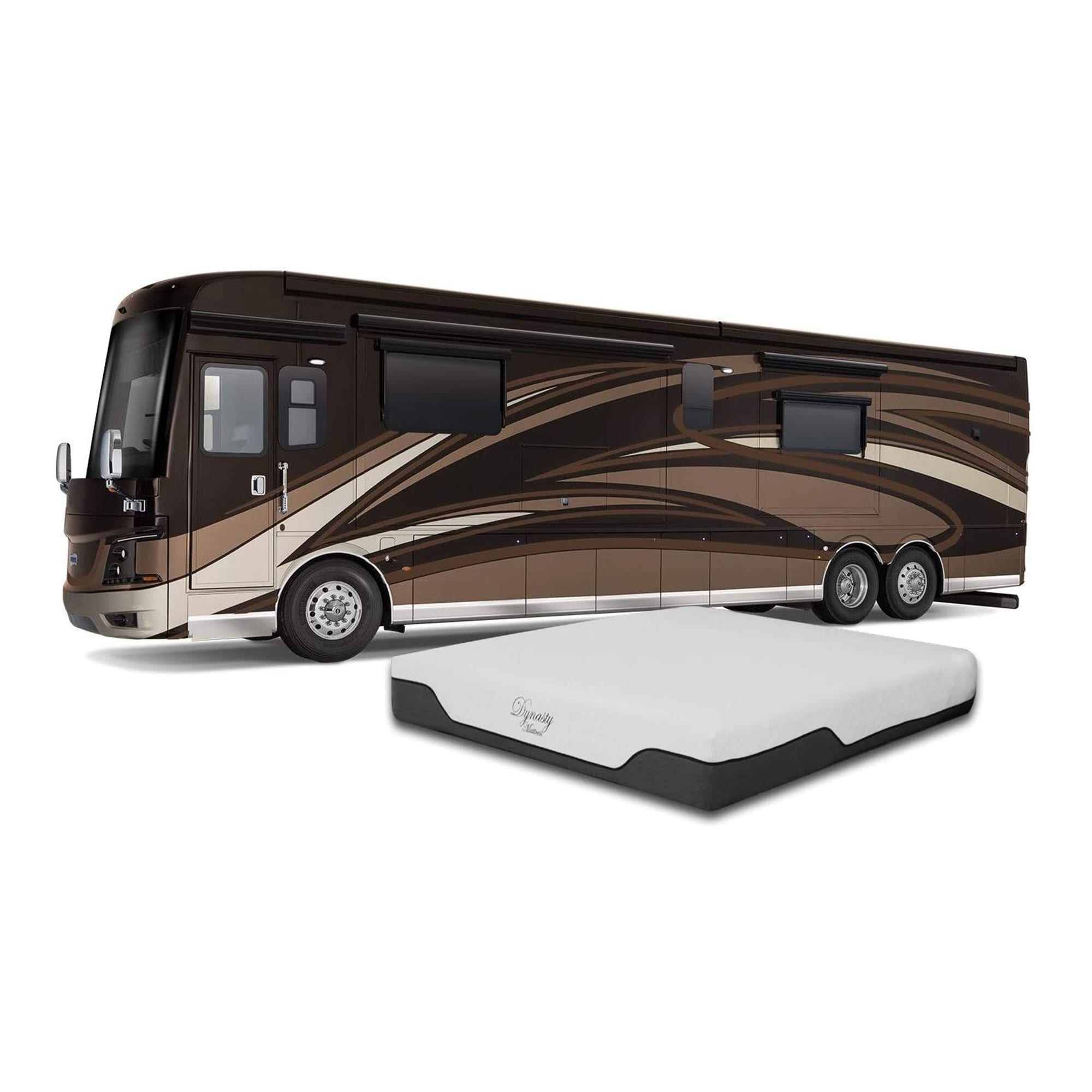 Matelas Dynasty 10 pouces CoolBreeze Gel Memory Foam Short King RV Matelas Lit