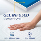Matelas Dynasty 10 pouces CoolBreeze Gel Memory Foam Short King RV Matelas Lit