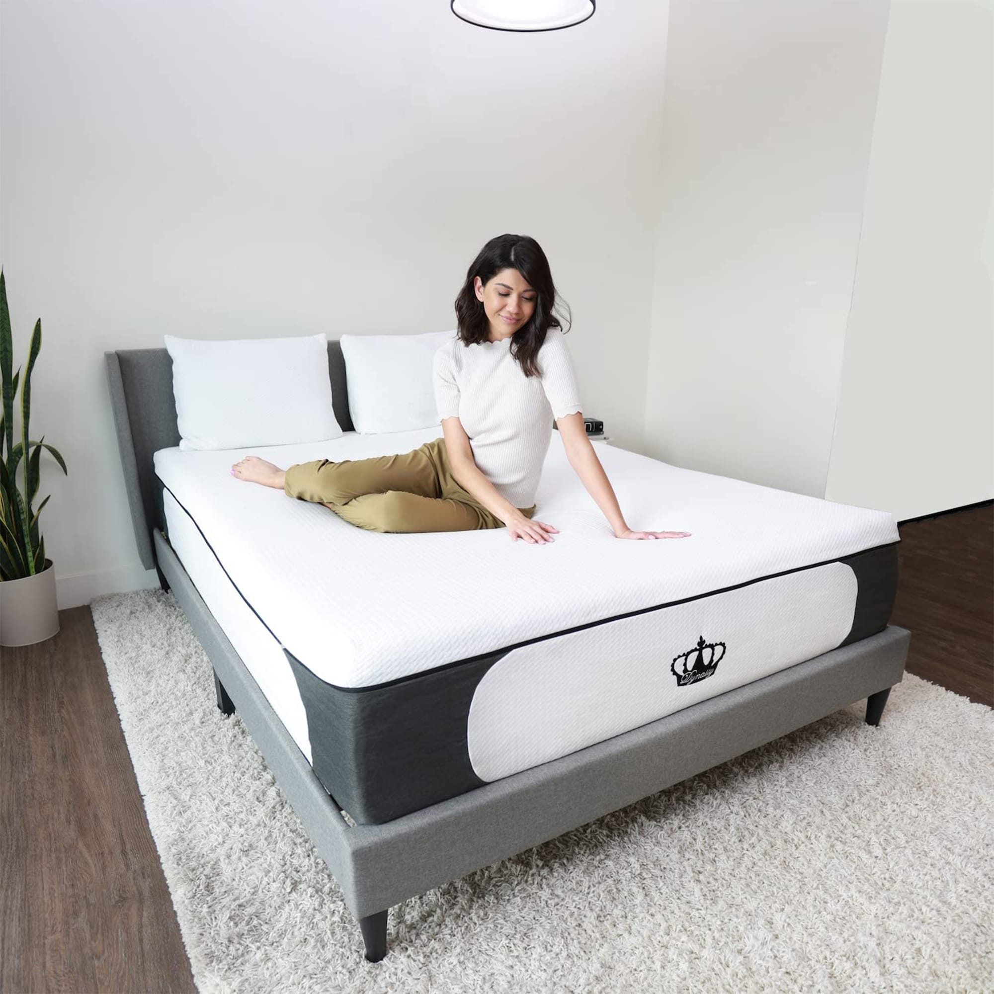 Matelas Dynasty 14,5 pouces CoolBreeze Gel Memory Plush Queen Size Matelas en mousse
