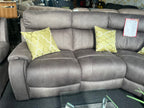 Fauteuil inclinable Kester en tissu gris lavable