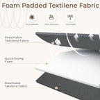 Ensemble de salle à manger de patio 7 pièces EROMMY avec chaises longues pliantes et table en aluminium, mobilier d'extérieur pour jardin, terrasse ou balcon.