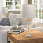 Lot de 2 lampes de chevet EROMMY avec deux ports USB, 2 ampoules incluses et commande tactile à 3 positions. Idéal pour le salon et la chambre.