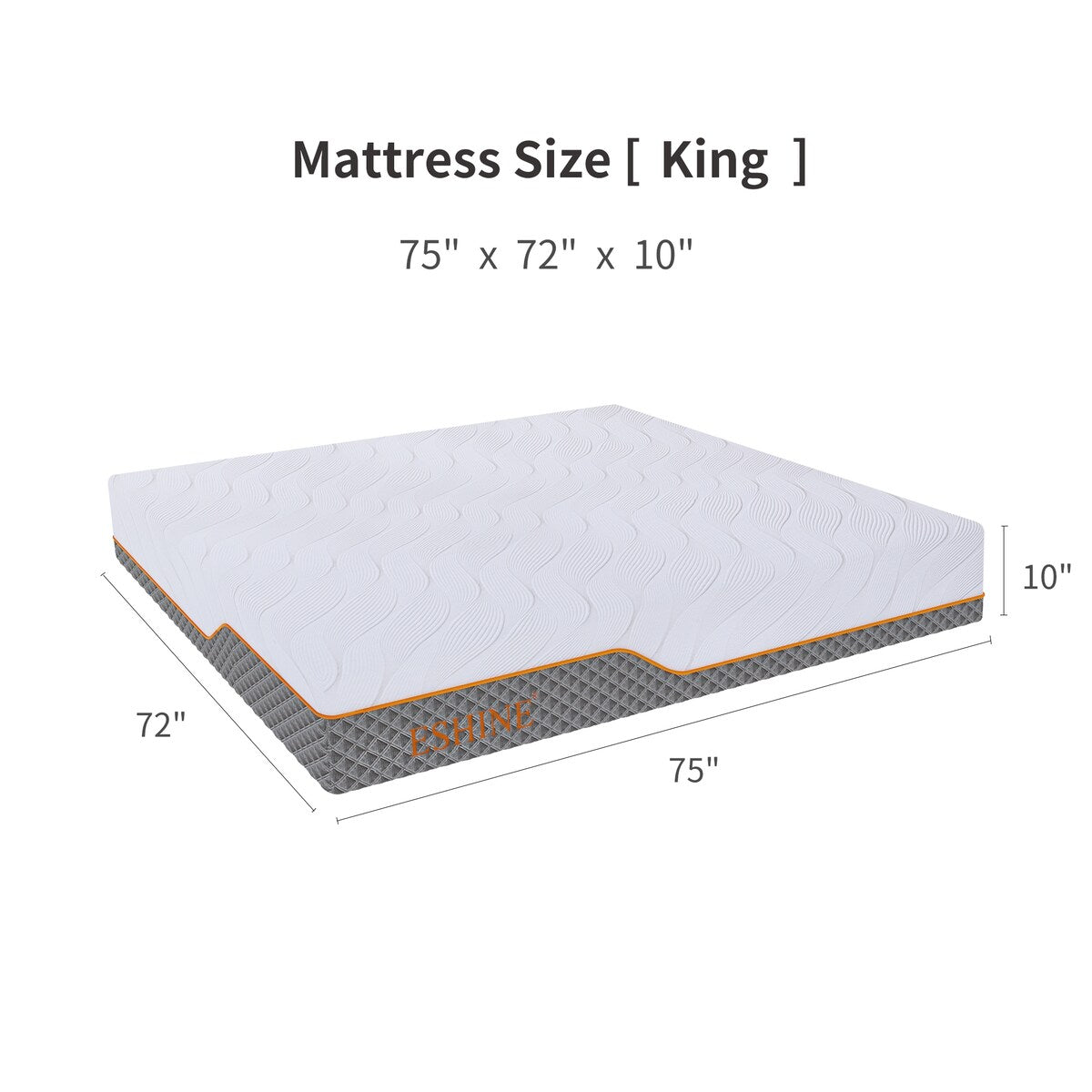 Matelas hybrides pour camping-car ESHINE 10 pouces, offrant un excellent soutien