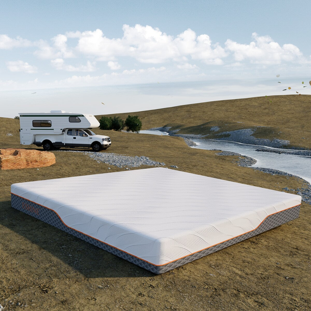 Matelas hybrides pour camping-car ESHINE 10 pouces, offrant un excellent soutien
