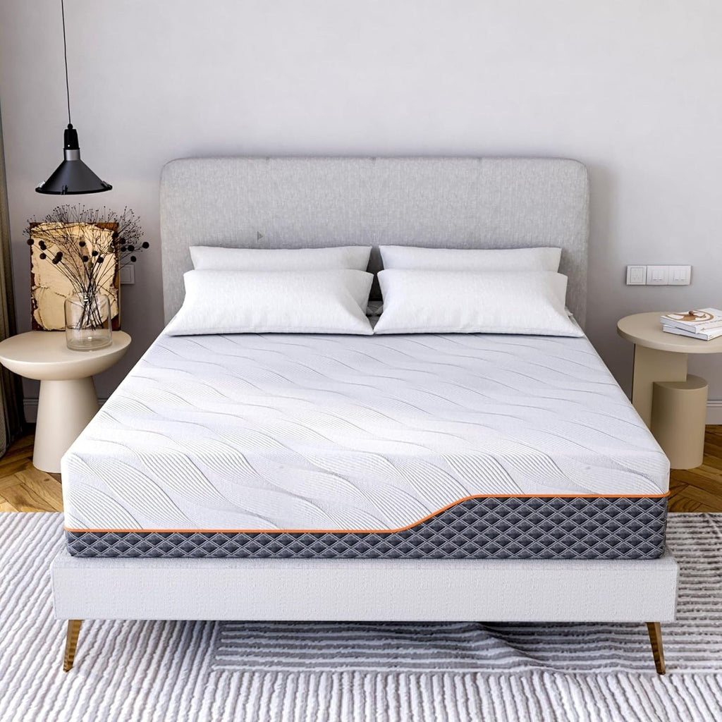 Matelas hybride en mousse à mémoire de forme ESHINE 14 pouces pour lit réglable