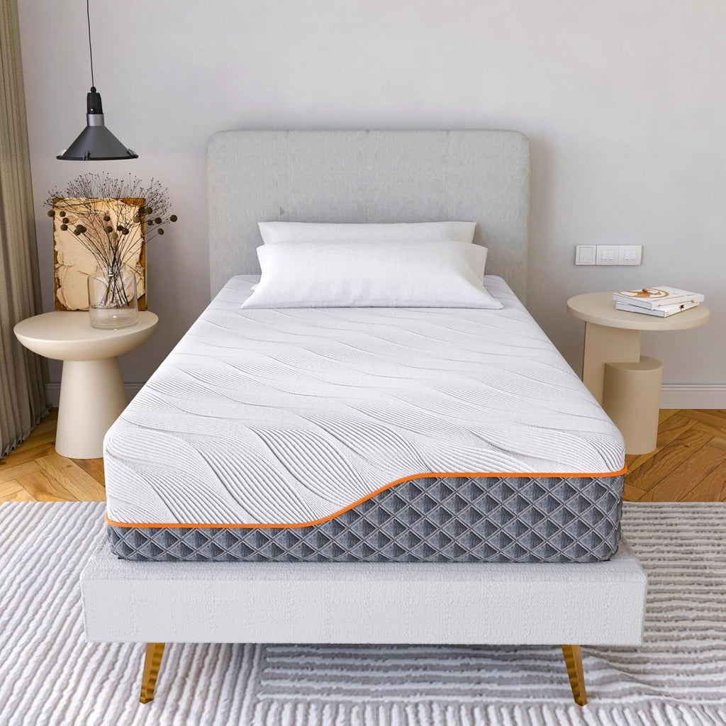 Matelas hybride en mousse à mémoire de forme ESHINE 14 pouces pour lit réglable
