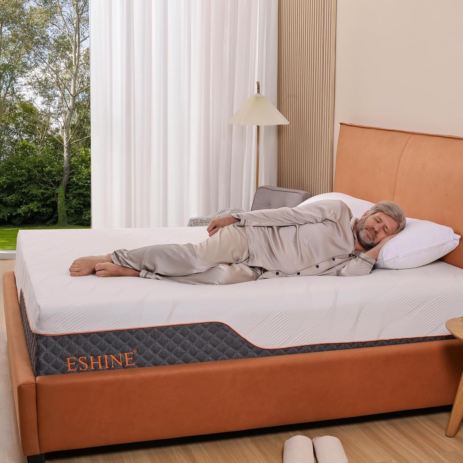 Matelas hybride en mousse à mémoire de forme ESHINE 14 pouces pour lit réglable