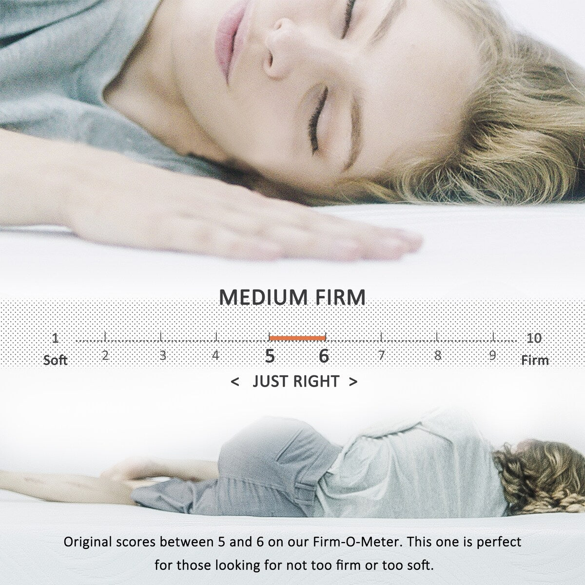Matelas en mousse à mémoire de forme gel 10 pouces, confort moyen