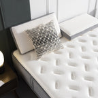 Matelas à ressorts ensachés en mousse à mémoire de forme, soutien du sommeil, sensation de fermeté moyenne, livré dans une boîte