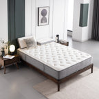 Matelas à ressorts ensachés en mousse à mémoire de forme, soutien du sommeil, sensation de fermeté moyenne, livré dans une boîte