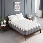 Matelas hybride 12 pouces haut de gamme, mousse à mémoire de forme avec gel et ressorts ensachés, livré dans une boîte pour un sommeil frais, matelas à sensation moyenne