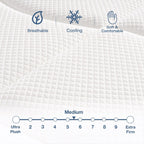 Matelas hybride 12 pouces haut de gamme, mousse à mémoire de forme avec gel et ressorts ensachés, livré dans une boîte pour un sommeil frais, matelas à sensation moyenne