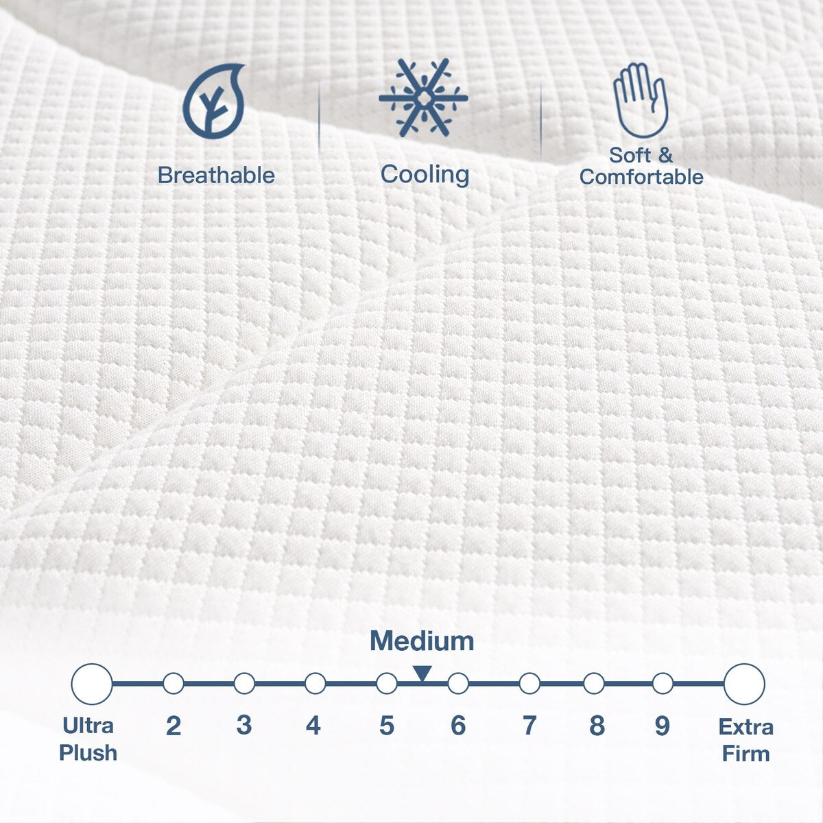 Matelas hybride 12 pouces haut de gamme, mousse à mémoire de forme avec gel et ressorts ensachés, livré dans une boîte pour un sommeil frais, matelas à sensation moyenne