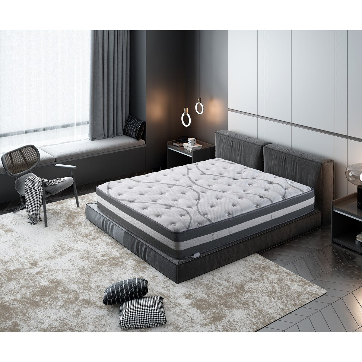 Matelas hybride à ressorts ensachés de 12 pouces